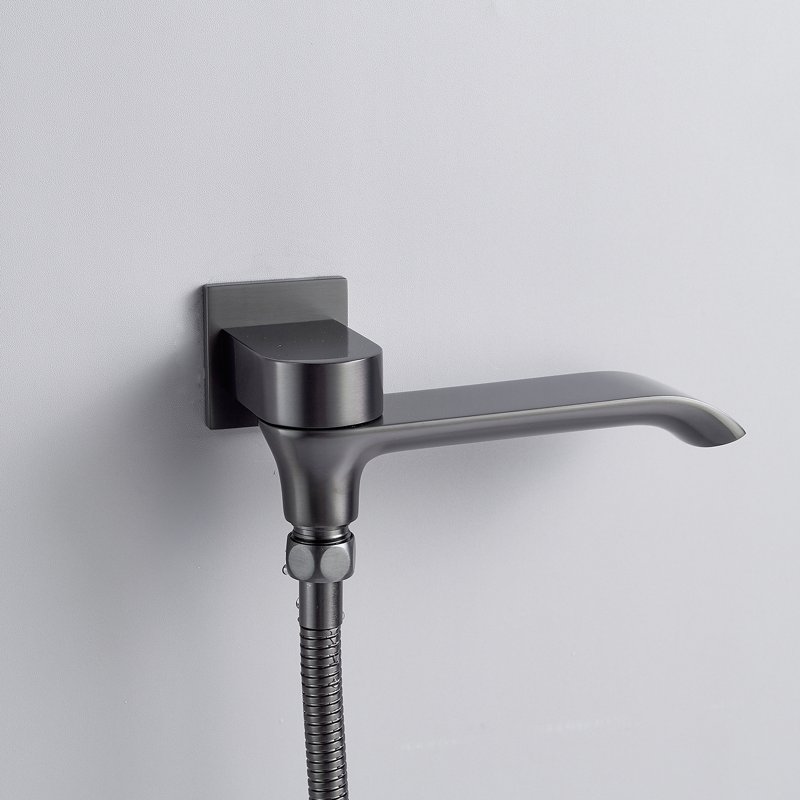 Душевая система встраиваемая Shevanik S4135T, оружейная сталь