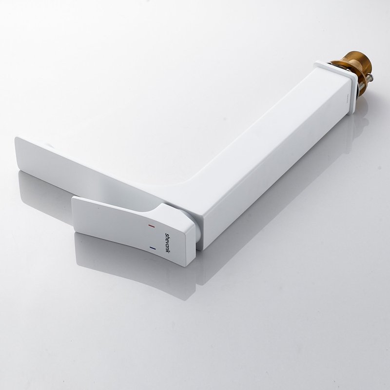 Смеситель для раковины высокий Shevanik S6111C, белый