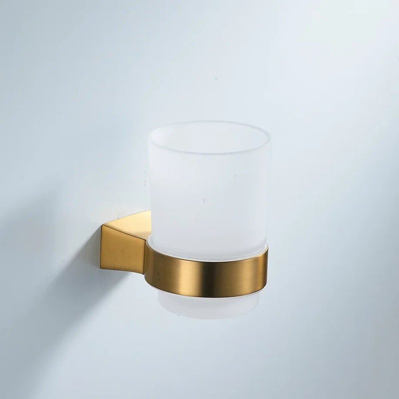 Стакан для ванной комнаты Shevanik SG5712G, золотой сатин