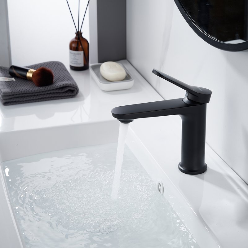 Смеситель для раковины Shevanik S4301H, черный