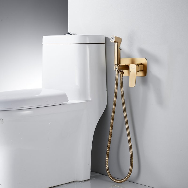 Гигиенический душ со смесителем Shevanik S8505H-1, черный