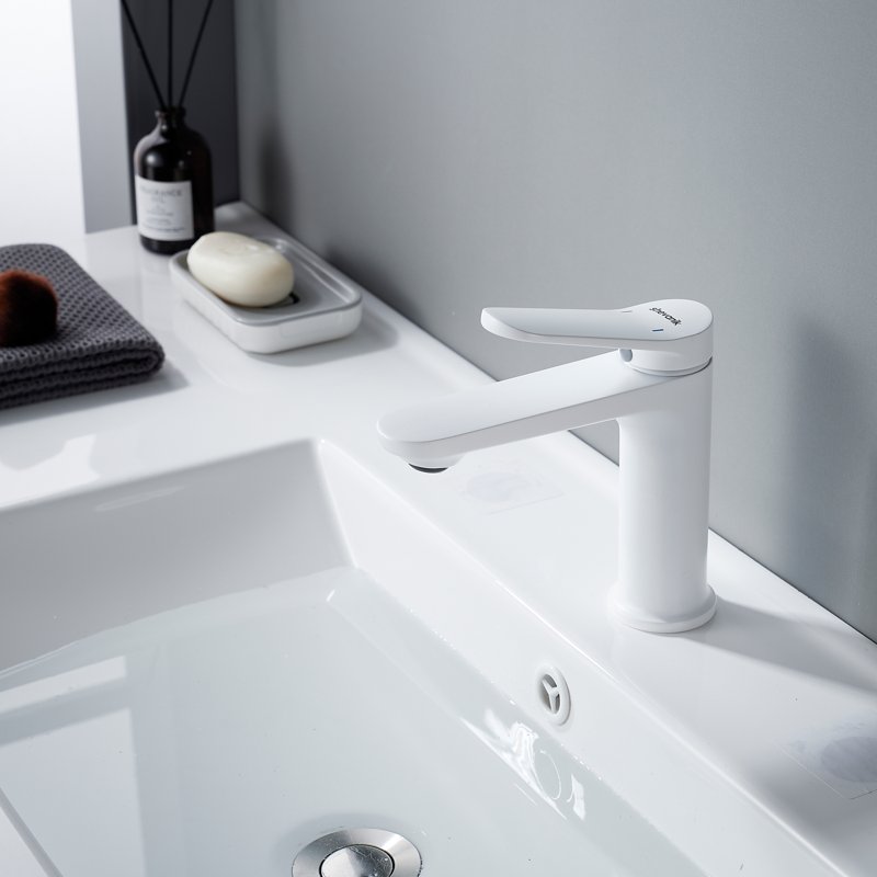 Смеситель для раковины Shevanik S4301C, белый