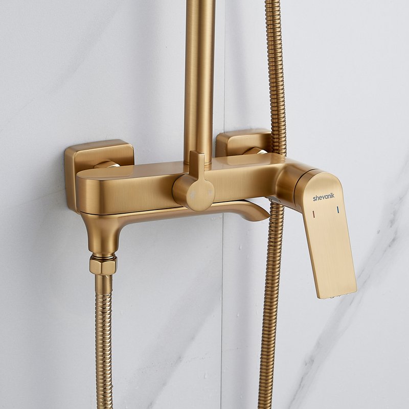 Душевая система Shevanik S8536H, черный