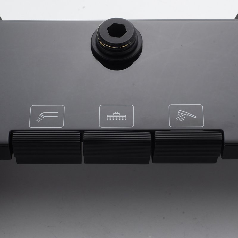 Душевая система Shevanik S9636H, черный