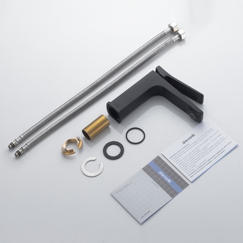 Смеситель для раковины Shevanik S4601H, черный