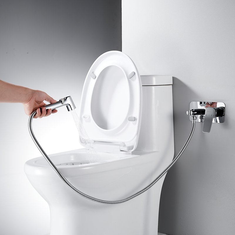 Гигиенический душ со смесителем Shevanik S8005F, белый