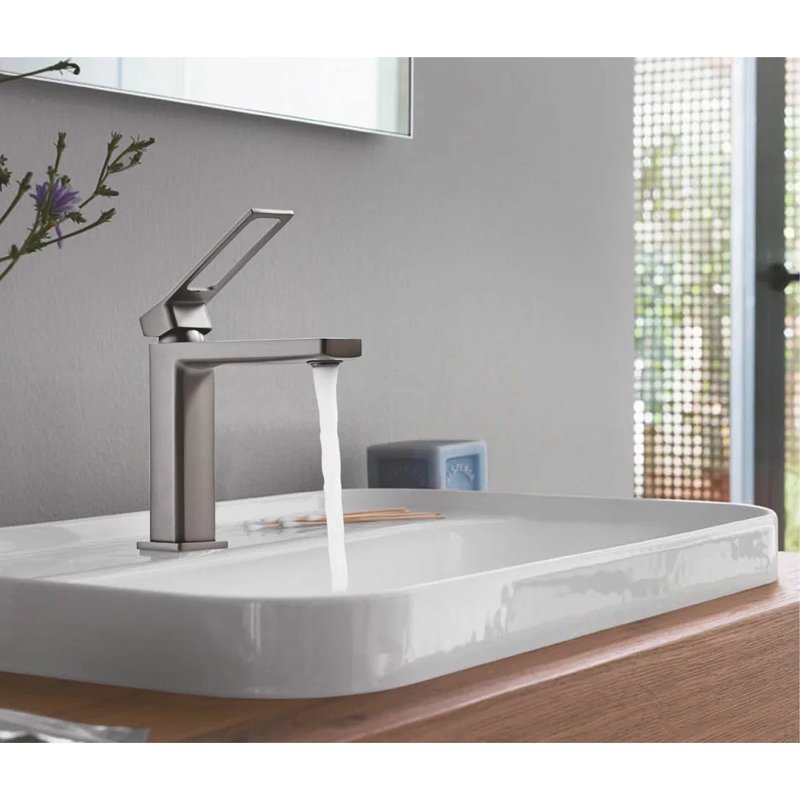 Смеситель для раковины Shevanik S6901T, оружейная сталь