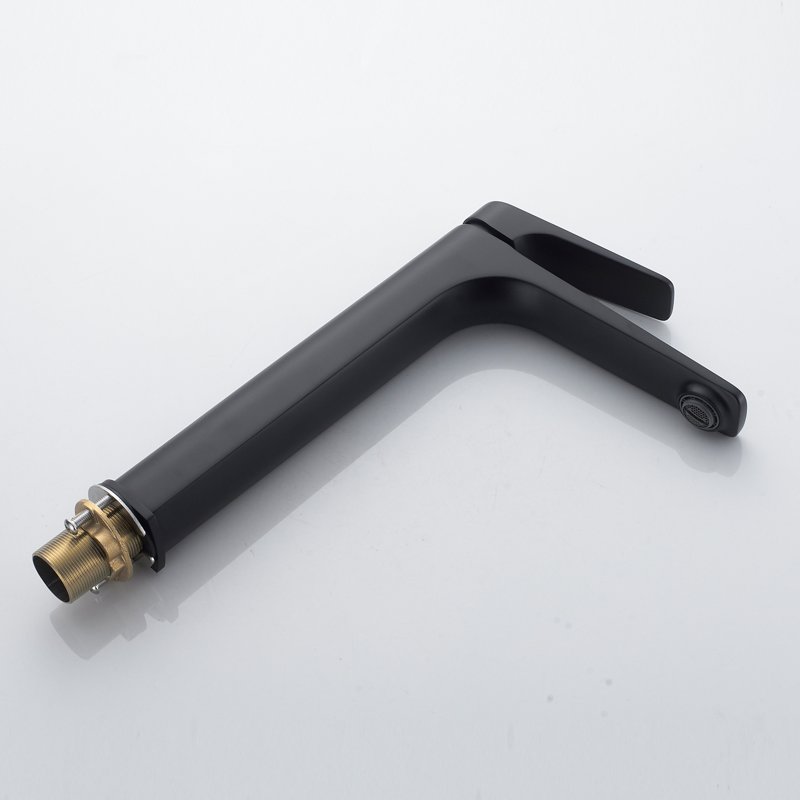 Смеситель для раковины высокий Shevanik S4211H, черный