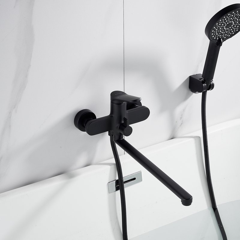 Смеситель для ванны Shevanik S4322H, черный