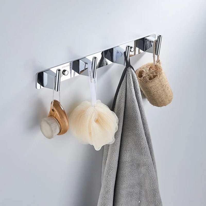 Планка с 4 крючками  Shevanik SG5741, хром