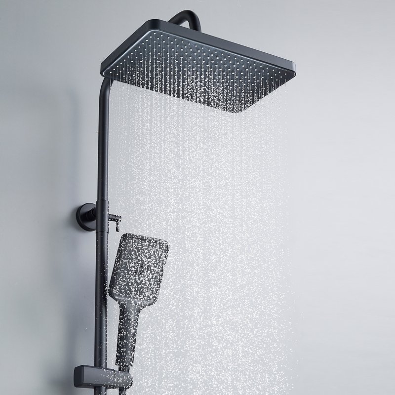 Душевая система Shevanik S8836H, черный