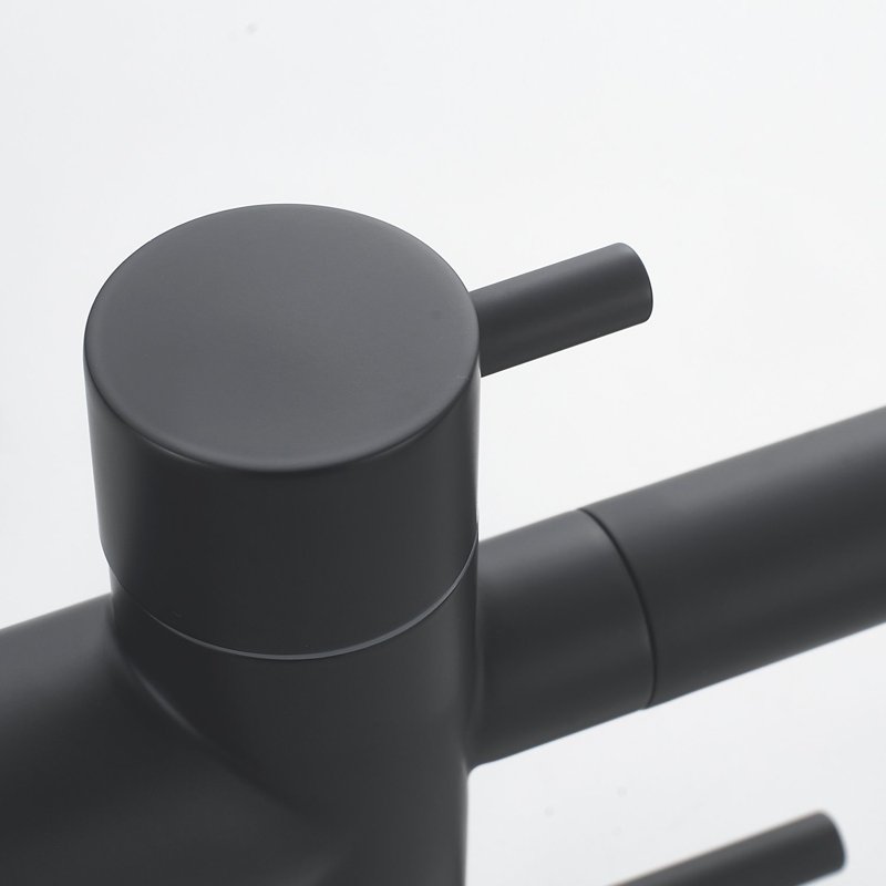 Смеситель для кухни с подключением фильтра Shevanik S178H, черный