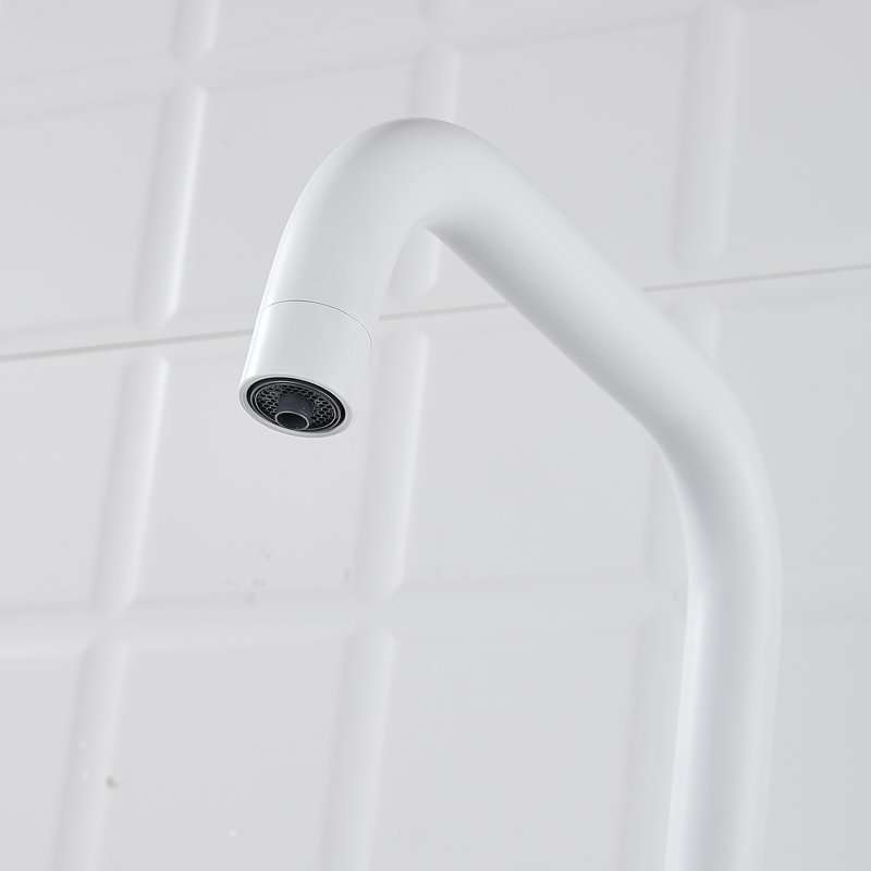 Смеситель для кухни с подключением фильтра Shevanik S528C, белый