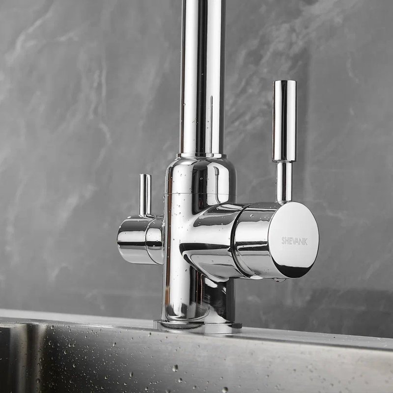 Смеситель для кухни с подключением фильтра Shevanik S268, хром