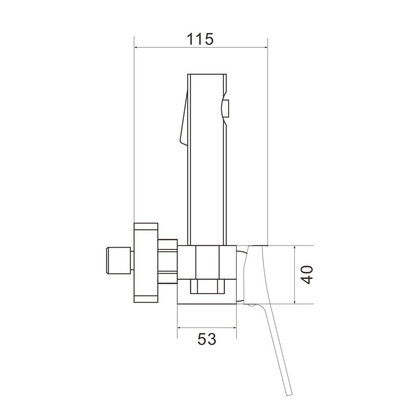 Гигиенический душ со смесителем Shevanik S8105H-1, черный