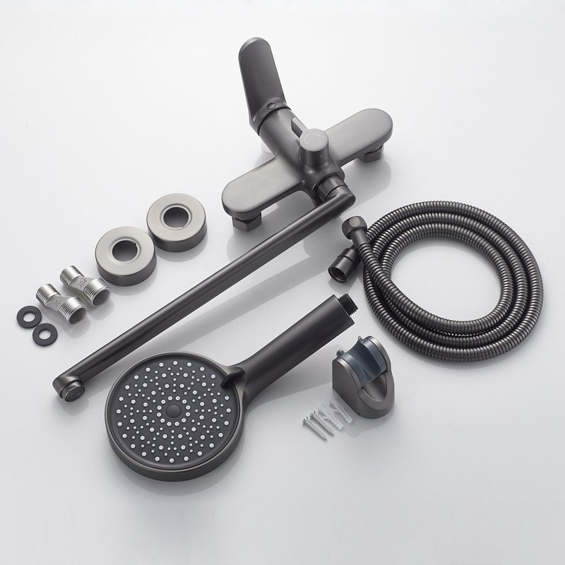 Смеситель для ванны Shevanik S4322T, оружейная сталь