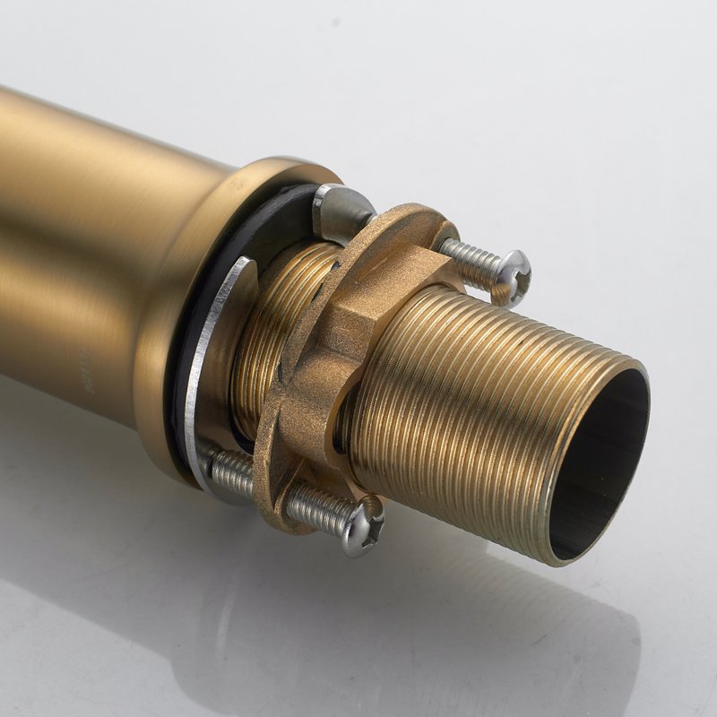 Смеситель для раковины высокий Shevanik S4311G, золотой сатин