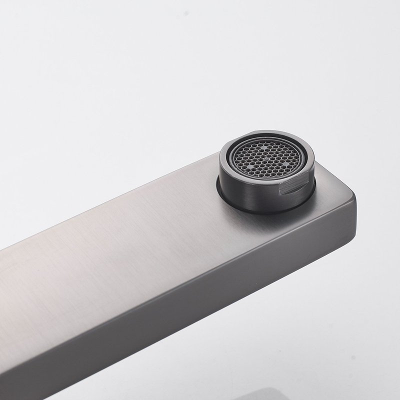 Смеситель для раковины Shevanik S9611T, оружейная сталь