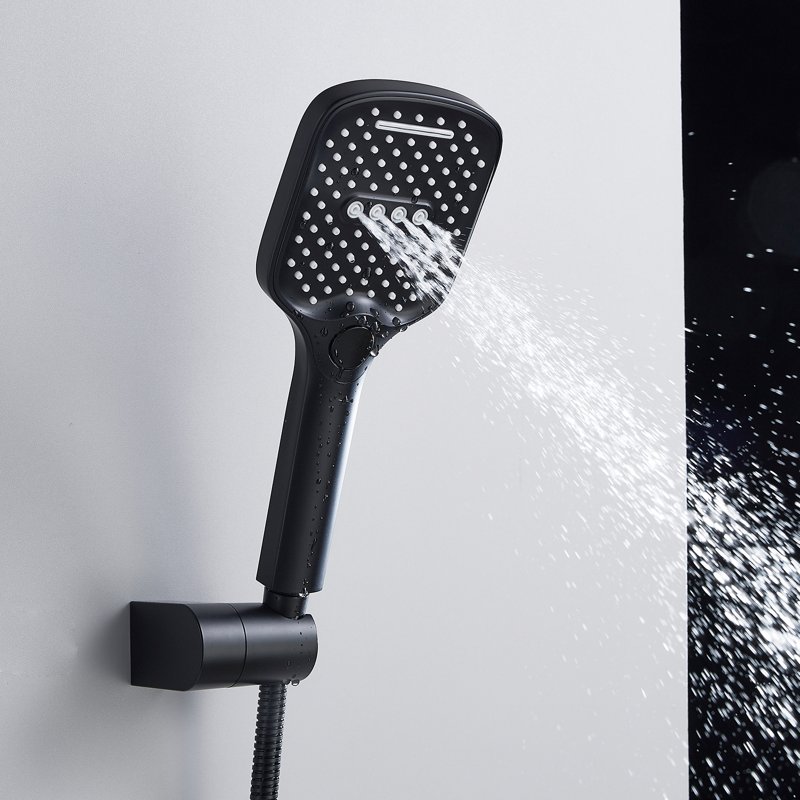 Душевая система встраиваемая Shevanik S4135H, черный