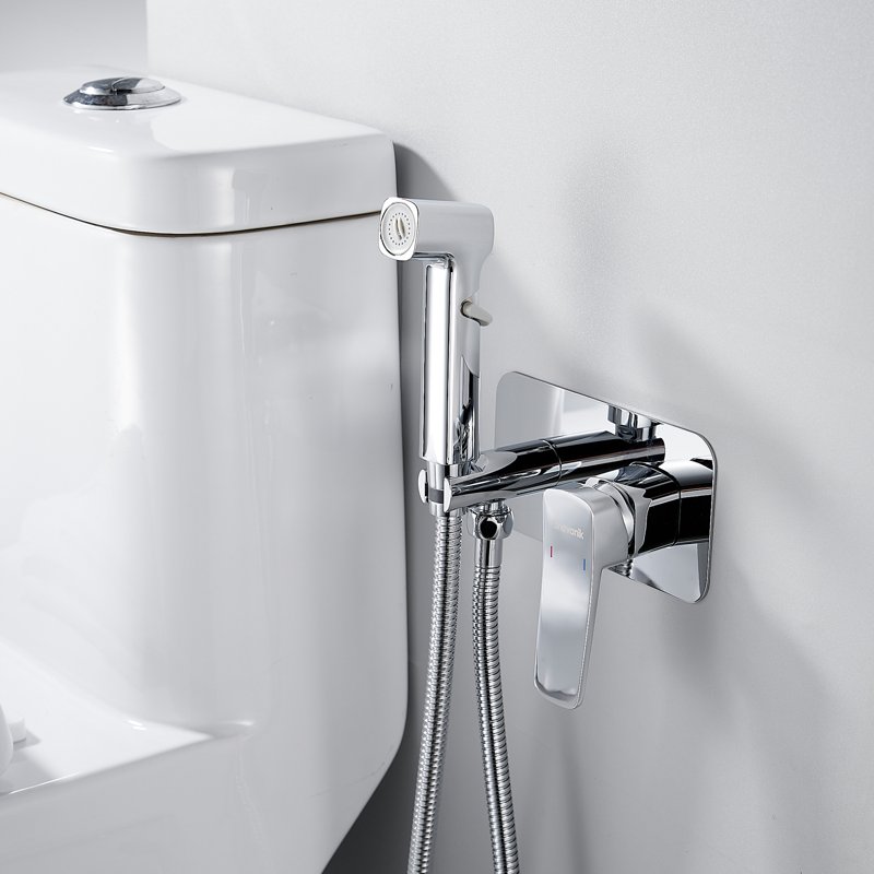 Гигиенический душ со смесителем Shevanik S8005F, белый