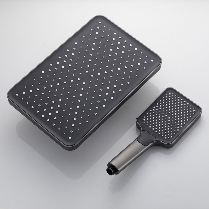 Душевая система Shevanik S8236T, оружейная сталь