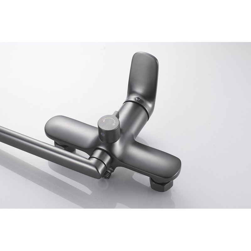 Смеситель для ванны Shevanik S8522T, оружейная сталь