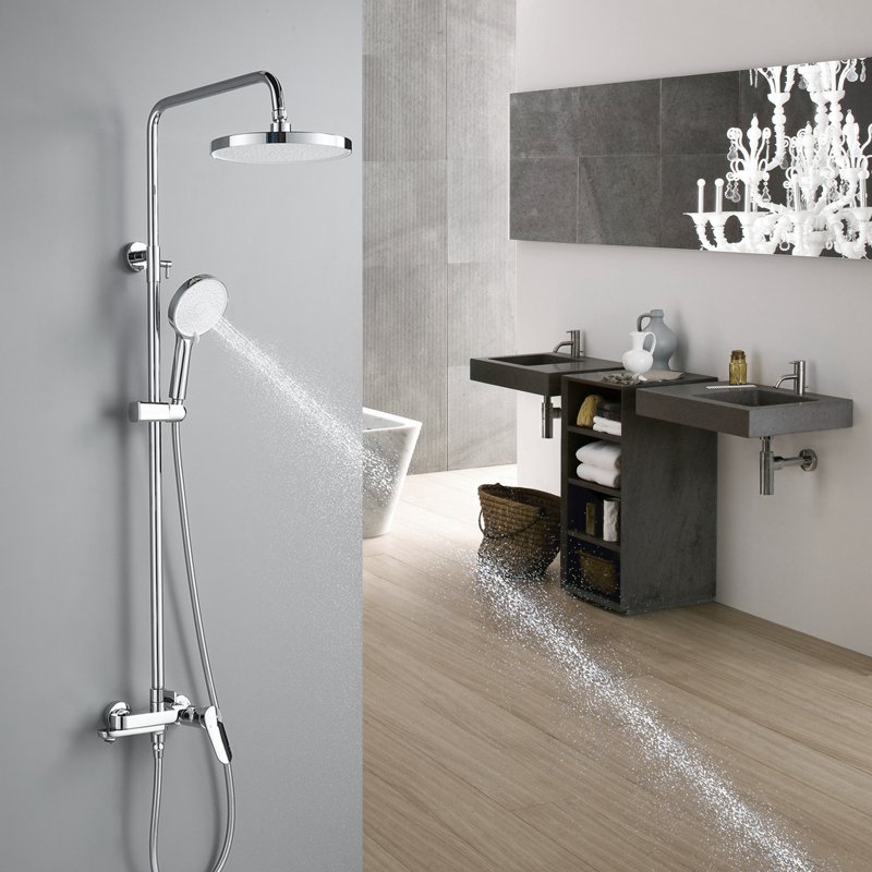 Душевая система Shevanik S8336H, черный