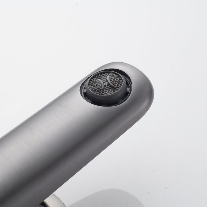 Смеситель для раковины Shevanik S4701T, оружейная сталь