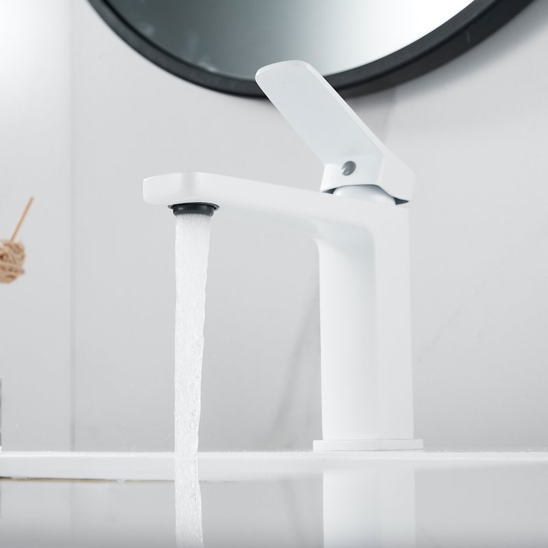 Смеситель для раковины Shevanik S9901C, белый