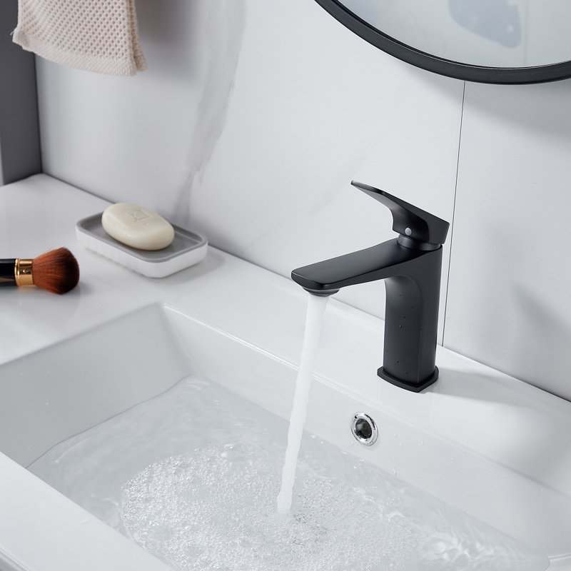 Смеситель для раковины Shevanik S4201H, черный