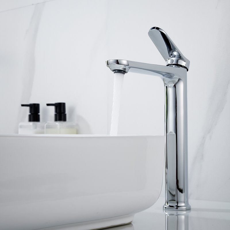 Смеситель для раковины высокий Shevanik S4311, хром