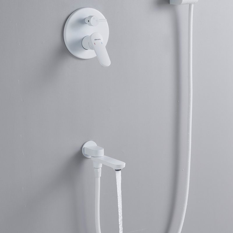 Душевая система встраиваемая Shevanik S4335C, белый