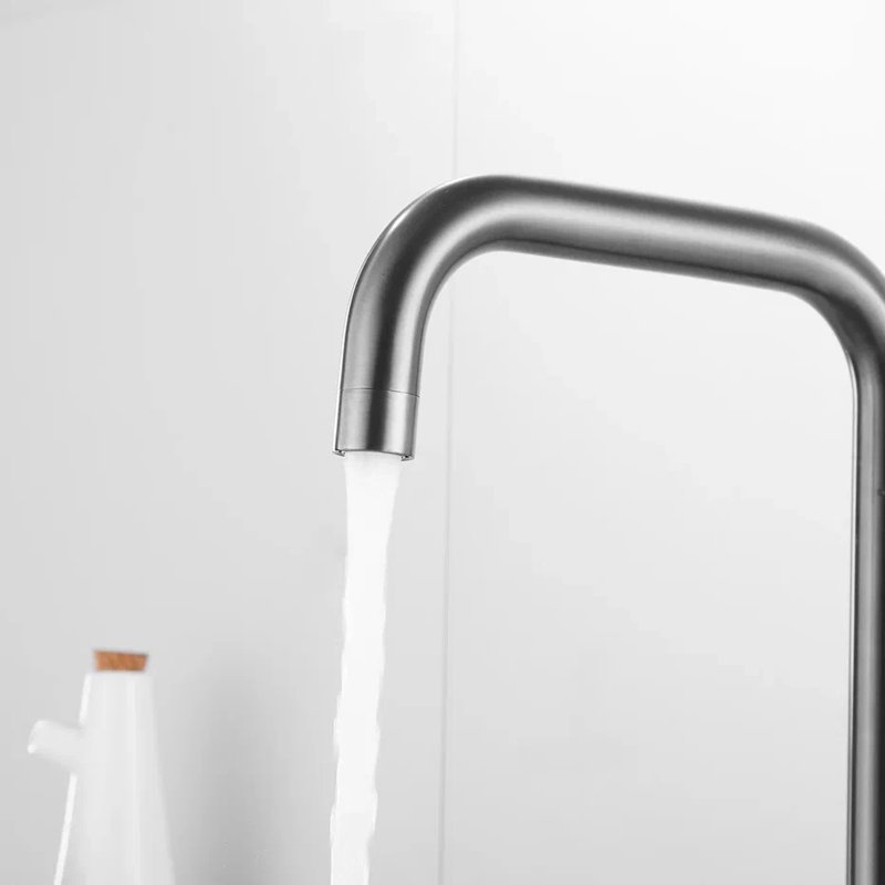 Смеситель для кухни с подключением фильтра Shevanik S228T, оружейная сталь