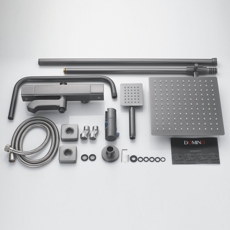 Душевая система Shevanik S8036H, черный