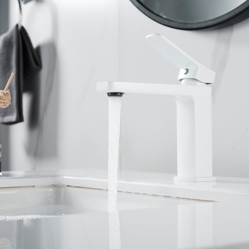 Смеситель для раковины Shevanik S9901C, белый