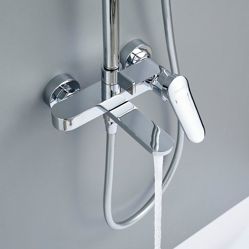 Душевая система Shevanik S8336H, черный