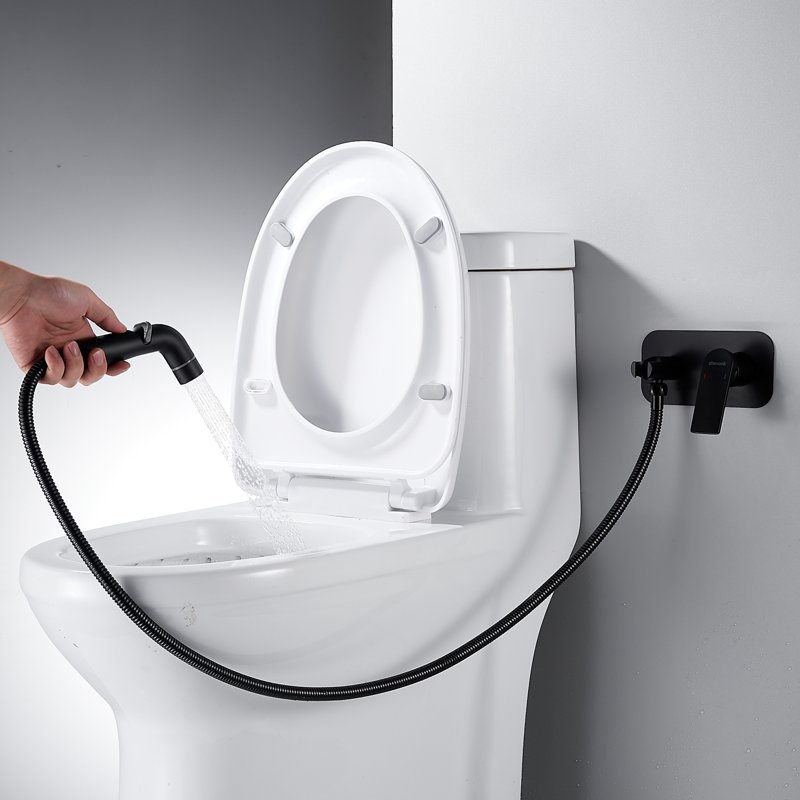 Гигиенический душ со смесителем Shevanik S9905H-1, черный