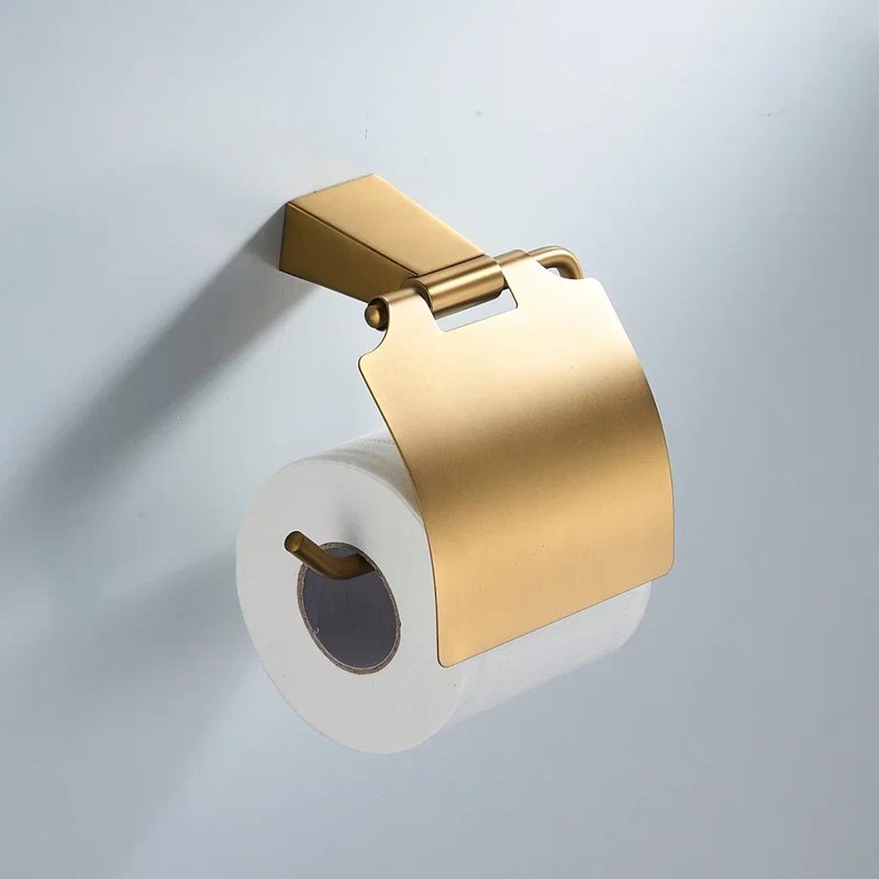 Держатель для туалетной бумаги Shevanik SG5705G, золотой сатин