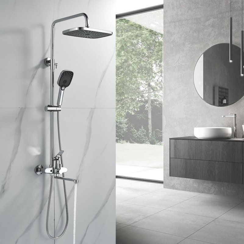 Душевая система Shevanik S6836H, черный