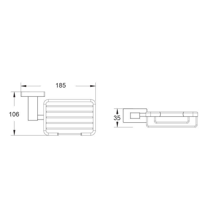 Мыльница Shevanik SG5604C, белый