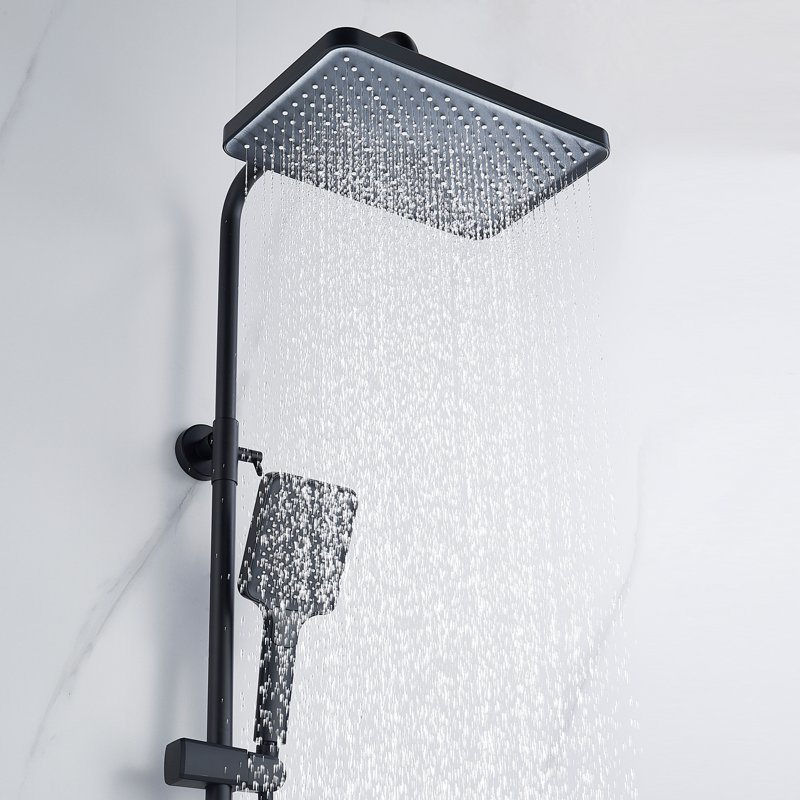 Душевая система Shevanik S8236H, черный