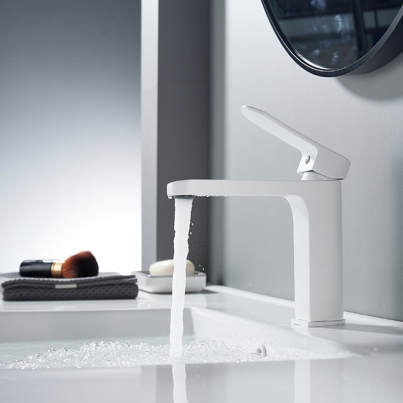 Смеситель для раковины Shevanik S4501C, белый