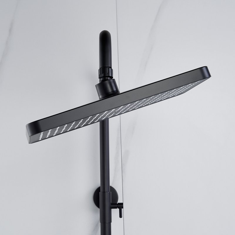 Душевая система Shevanik S8236H, черный