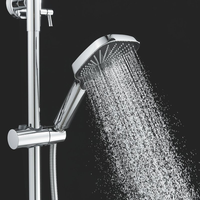 Душевая система Shevanik S6836H, черный