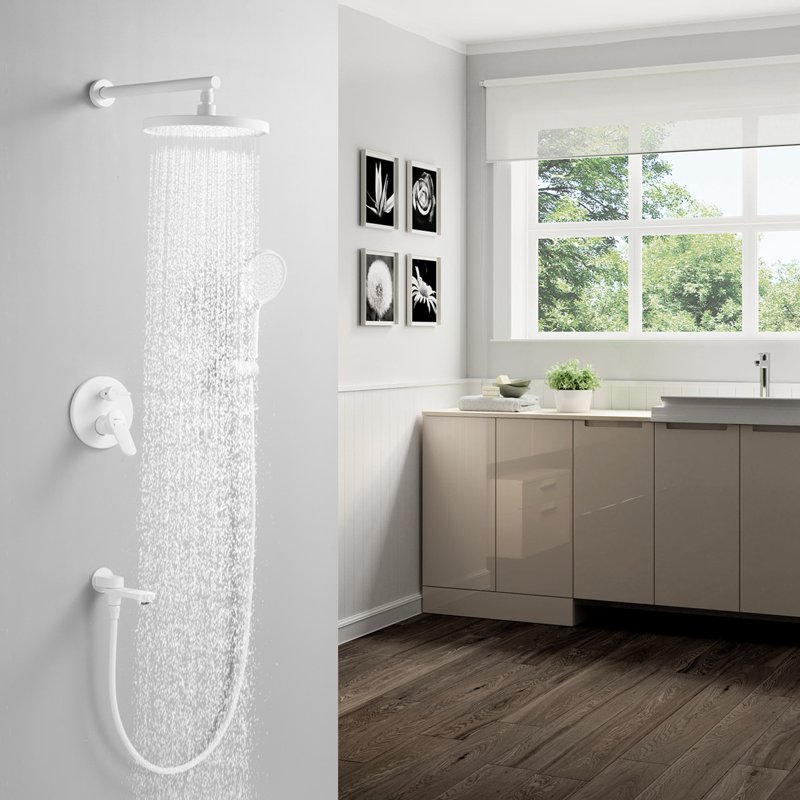 Душевая система встраиваемая Shevanik S4335C, белый