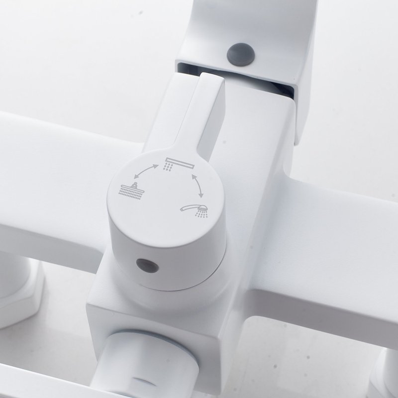 Душевая система Shevanik S8136F, белый/хром