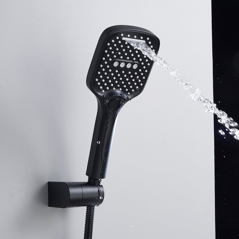 Душевая система встраиваемая Shevanik S4135H, черный