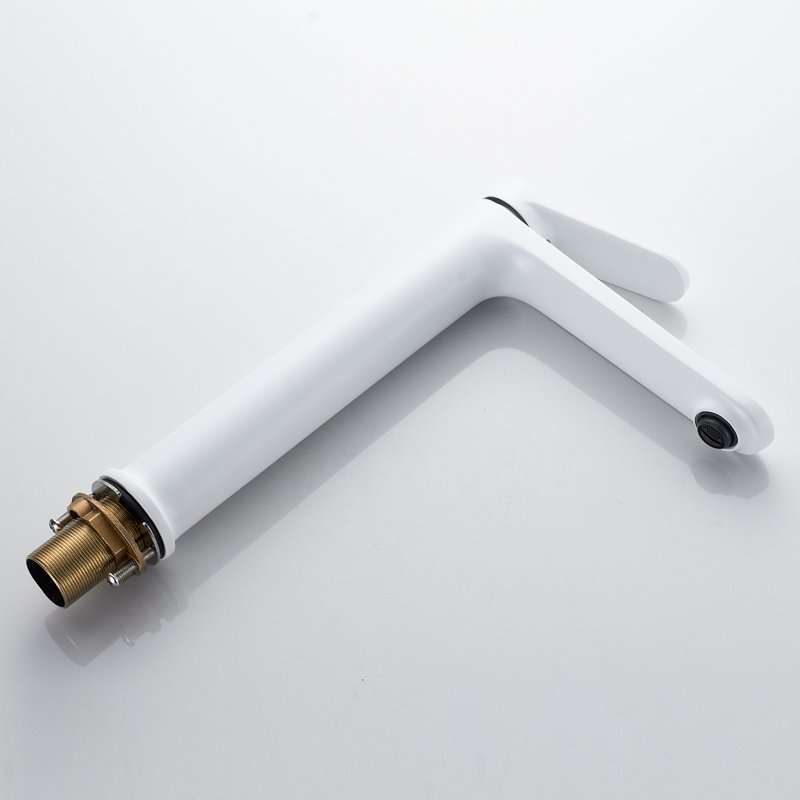 Смеситель для раковины высокий Shevanik S4311C, белый