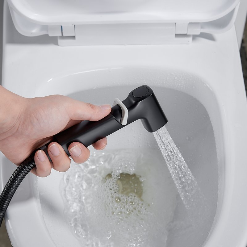 Гигиенический душ со смесителем Shevanik S6805T-1, оружейная сталь