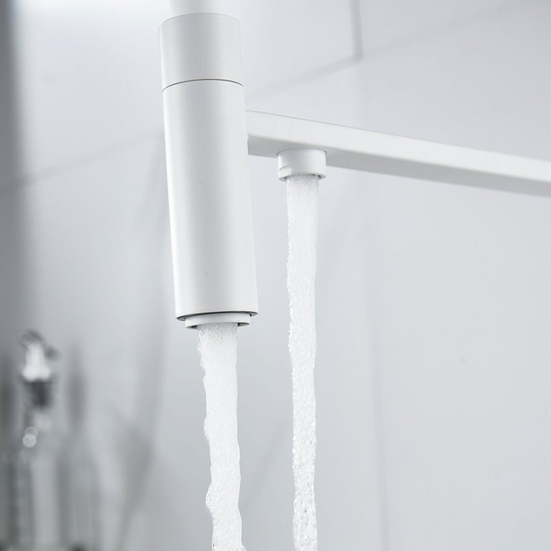 Смеситель для кухни с подключением фильтра Shevanik S178C, белый